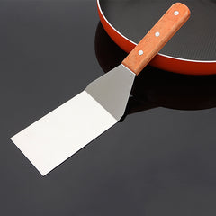 Wooden Handle Stainless Steel Cooking Spatula