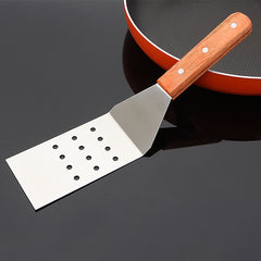 Wooden Handle Stainless Steel Cooking Spatula