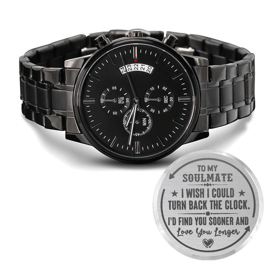 To My Soulmate Turn Back the Clock (Charcoal Black) – Men&