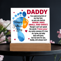 When I Was Small and Sweet - Acrylic Square